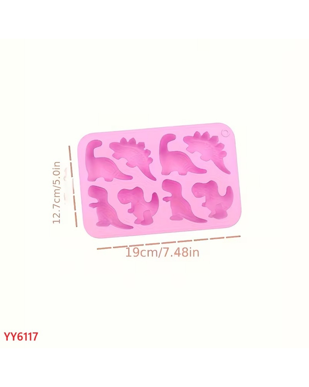 YY6117 Mini 8'li Dinazor Seti Silikon Kalıp